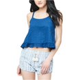 thumbnail image 1 of Aeropostale Womens Babydoll Tank Top, Blue, X-Large, 1 of 2