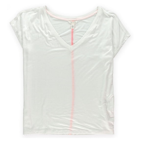 Aeropostale Womens Boxy Basic T-Shirt, White, Juniors, Small