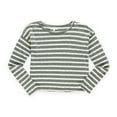 thumbnail image 1 of Aeropostale Womens Boxy Striped Pullover Sweater, Grey, Juniors, Large, 1 of 1