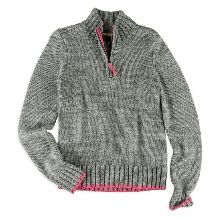Aeropostale Womens Cable Knit Sweater Grey Small Walmart