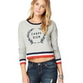 thumbnail image 1 of Aeropostale Womens Carpe Diem Pullover Sweater, Grey, Juniors, Large, 1 of 2