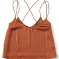 thumbnail image 1 of Aeropostale Womens Charseuse Cami Tank Top, Orange, Juniors, X-Small, 1 of 1