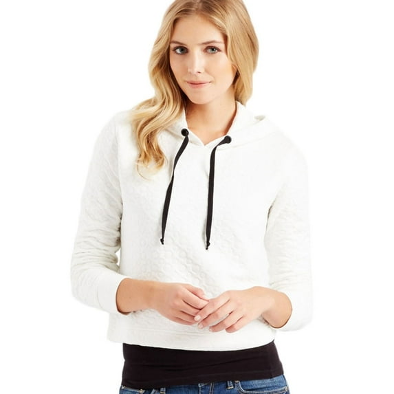 Aeropostale Womens Circle Crop Hoodie Sweatshirt