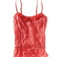 thumbnail image 1 of Aeropostale Womens Circle Pattern Pleat Front Cami Tank Top, Orange, Juniors, X-Large, 1 of 2