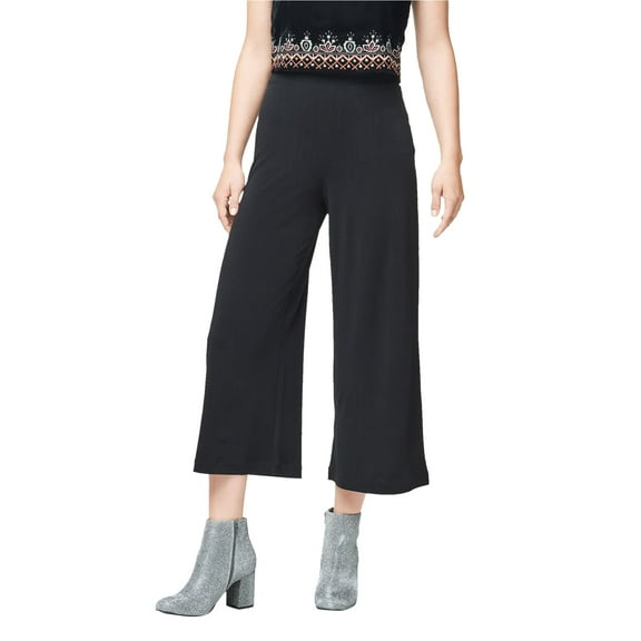 Aeropostale Womens Crepe Casual Cropped Pants, Black, Juniors, Large