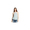 thumbnail image 1 of Aeropostale Womens Crochet Hi-Neck Cami Tank Top, Blue, Juniors, Large, 1 of 2