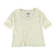 AEROPOSTALE Womens Cropped SS Basic T-Shirt, Beige, Juniors, X-Small