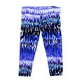 thumbnail image 1 of Aeropostale Womens Cropped Striae Athletic Track Pants, Blue, Juniors, Large, 1 of 2