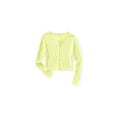 thumbnail image 1 of Aeropostale Womens Cropped Stripe Pullover Knit Sweater, Yellow, Large, 1 of 1