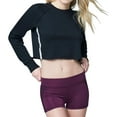 thumbnail image 1 of Aeropostale Womens Cropped Sweatshirt, Black, Juniors, X-Large, 1 of 2
