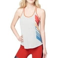thumbnail image 1 of Aeropostale Womens Diagonal Print Racerback Tank Top, Multicoloured, Juniors, X-Large, 1 of 2
