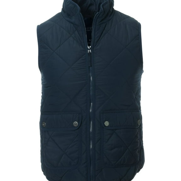Aeropostale Womens Diamond Quilted Vest, Blue, Juniors, X-Small