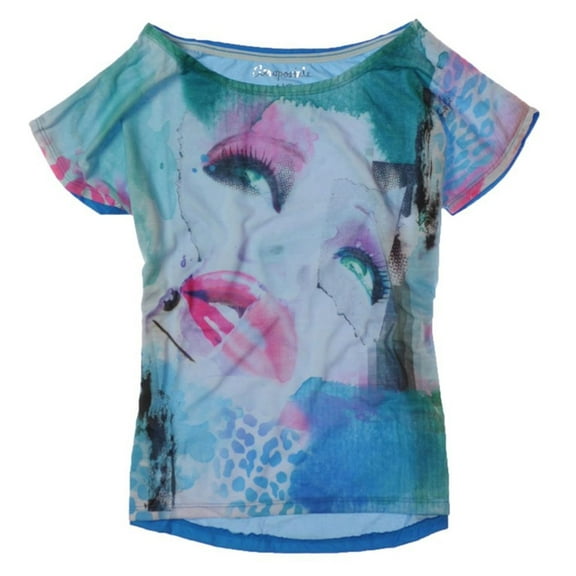 Aeropostale Womens Dolman Graphic T-Shirt, Green, Juniors, X-Small