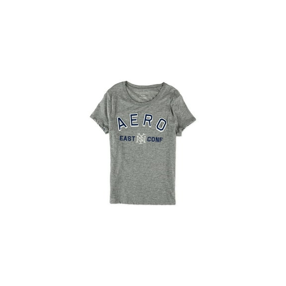 Aeropostale Womens East Conf NYC Embellished T-Shirt, Grey, Juniors, X-Small