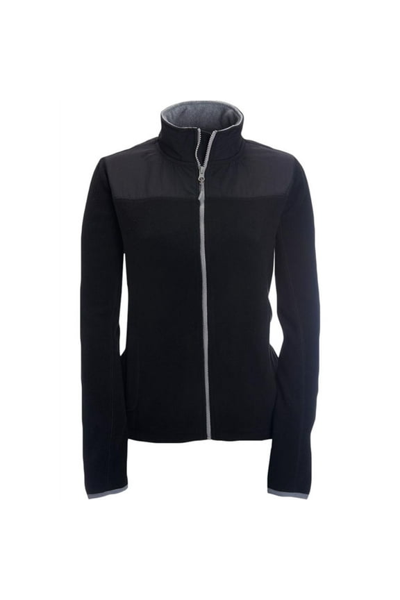 Aeropostale Womens FZ Fleece Jacket, Black, Juniors, X-Small