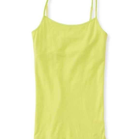 Aeropostale Womens Favorite Logo Cami Tank Top, Green, Juniors, Small