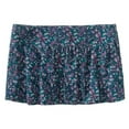 thumbnail image 1 of Aeropostale Womens Floral Corduroy Mini Skirt, Blue, Juniors, Small, 1 of 2