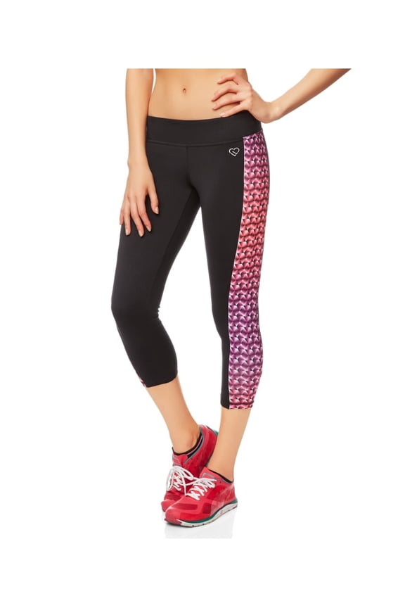 Aeropostale Womens Geo Active Athletic Track Pants, Black, Juniors, X-Small