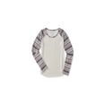 thumbnail image 1 of Aeropostale Womens Geo Raglan Graphic T-Shirt, Off-White, Juniors, X-Small, 1 of 1
