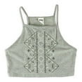 thumbnail image 1 of Aeropostale Womens Geo Stitch Tank Top, Grey, Juniors, X-Small, 1 of 2