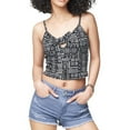 thumbnail image 1 of Aeropostale Womens Geometric Tank Top, Black, Juniors, Large, 1 of 2