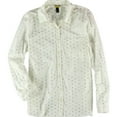 thumbnail image 1 of Aeropostale Womens Gold Dot Button Up Shirt, Off-White, Juniors, Small, 1 of 1