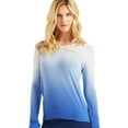 thumbnail image 1 of Aeropostale Womens Gradient Cut Out Back Graphic T-Shirt, Blue, Juniors, Small, 1 of 3
