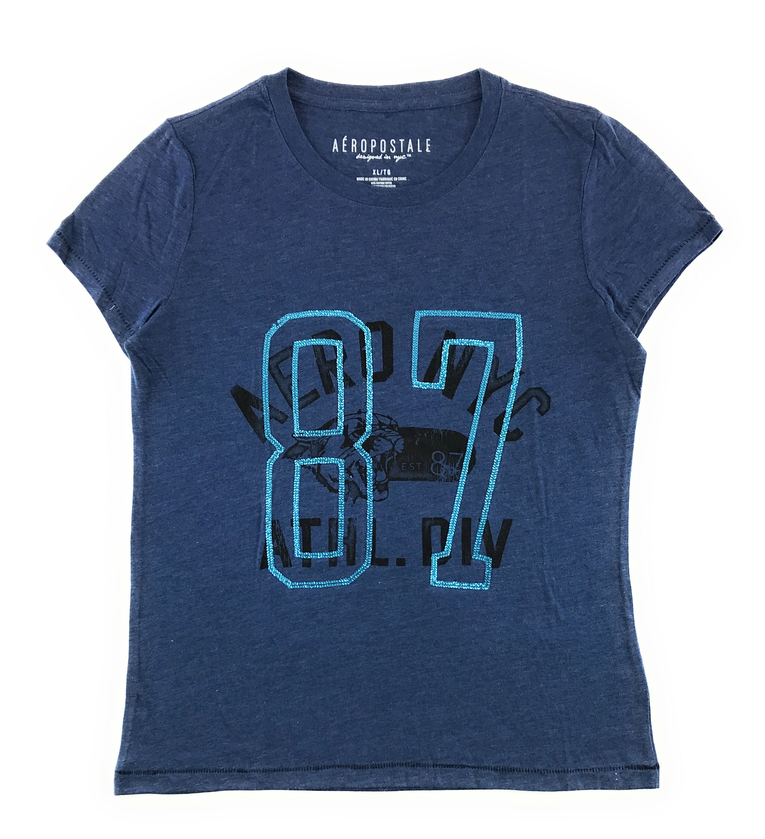 T-shirt Pour Femme Aeropostale En Coton, Taille M, Col V - Neuf Avec étiquettes