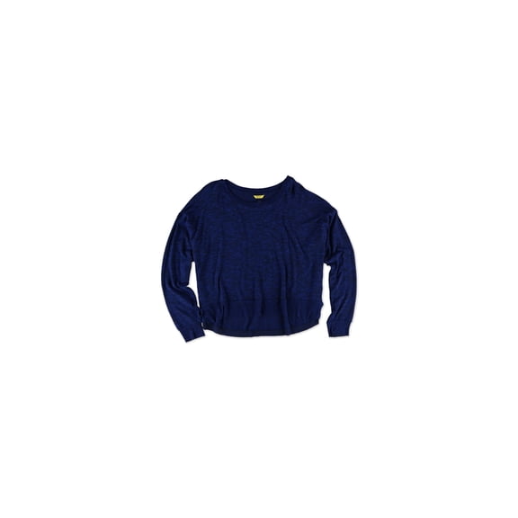 Aeropostale Womens Heather Hi-Lo Pajama Sweater, Blue, Juniors, X-Large