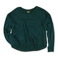 thumbnail image 1 of Aeropostale Womens Heather Hi-Lo Pajama Sweater, Green, Juniors, X-Small, 1 of 1