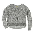 thumbnail image 1 of Aeropostale Womens Heather Hi-Lo Pajama Sweater, Grey, Juniors, Medium, 1 of 1