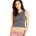 thumbnail image 1 of Aeropostale Womens Heathered Tank Top, Black, Juniors, Medium, 1 of 2