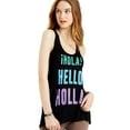 thumbnail image 1 of Aeropostale Womens Hello! Hi Lo Tank Top, Black, Juniors, Medium, 1 of 3