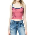 thumbnail image 1 of Aeropostale Womens Hibiscus Tank Top, Pink, Juniors, Medium, 1 of 2
