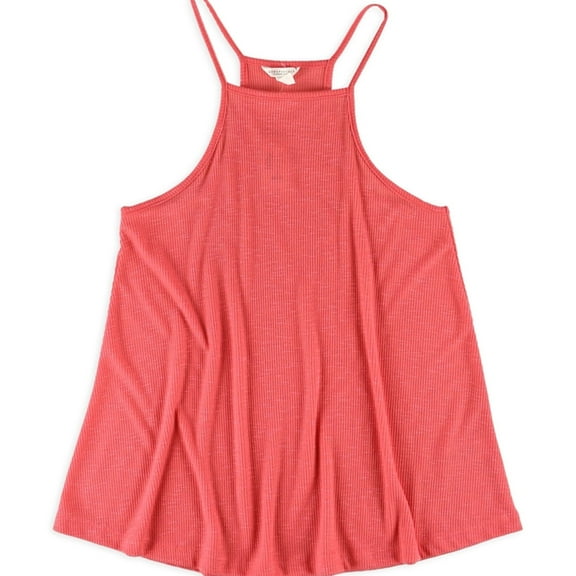 Aeropostale Womens High Neck Tank Top, Orange, Small