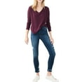 thumbnail image 1 of Aeropostale Womens Incredibly Soft LS Thermal Sweater, Purple, Small, 1 of 2