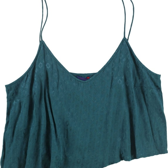 Aeropostale Womens Jacquard Cami Tank Top, Blue, Juniors, Medium