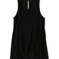thumbnail image 1 of Aeropostale Womens Keyhole Hi-Lo Tank Top, Black, Juniors, Medium, 1 of 2
