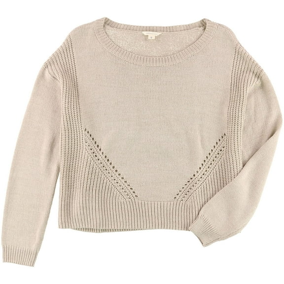 Aeropostale Womens Knit Pullover Sweater, Beige, Juniors, X-Large