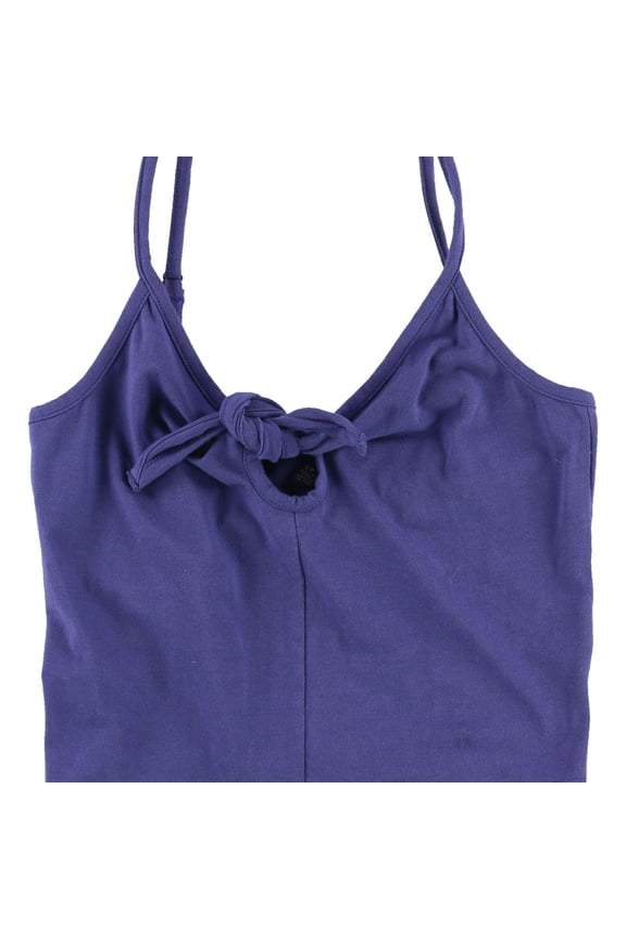 Aeropostale Womens Knot Cami Tank Top, Purple, Juniors, Small