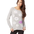 thumbnail image 1 of Aeropostale Womens LIPS Sweatshirt, Grey, Juniors, Medium, 1 of 2