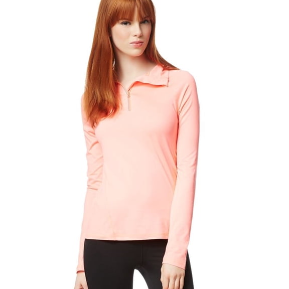 Aeropostale Womens LLD Quarter Zip Top Graphic T-Shirt, Orange, Juniors, Medium