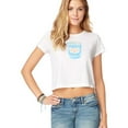 thumbnail image 1 of Aeropostale Womens Latte Please Graphic T-Shirt, White, Juniors, Large, 1 of 2
