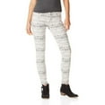 thumbnail image 1 of Aeropostale Womens Lola Print Jegging Skinny Fit Jeans, Blue, Juniors, 4, 1 of 2