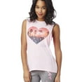 thumbnail image 1 of Aeropostale Womens Los Angeles Shine Open Back Tank Top, Pink, Juniors, X-Small, 1 of 3