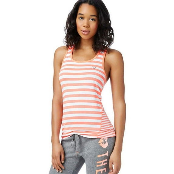 Aeropostale Womens Mixed Stripe Tank Top, Orange, Juniors, X-Small
