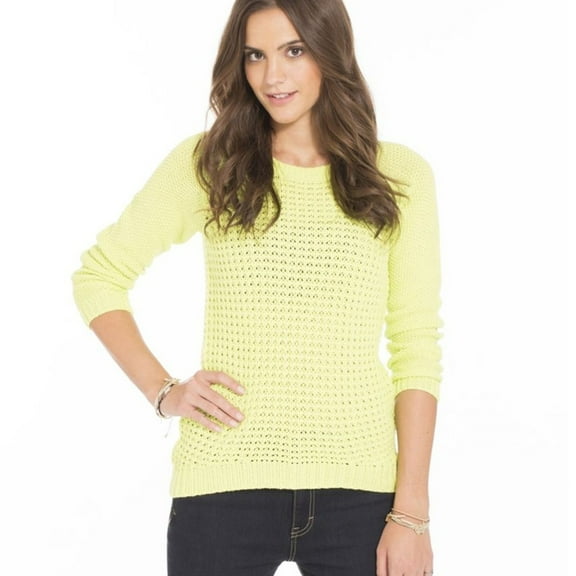 Aeropostale Womens Mulit Knit Sweater, Green, X-Large
