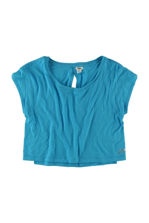 Aeropostale Womens Open Back Pajama Sleep T-shirt, Blue, Juniors, Medium