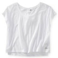 thumbnail image 1 of Aeropostale Womens Open Back Pajama Sleep T-shirt, White, Juniors, Small, 1 of 1