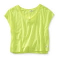 thumbnail image 1 of Aeropostale Womens Open Back Pajama Sleep T-shirt, Yellow, Juniors, X-Large, 1 of 1
